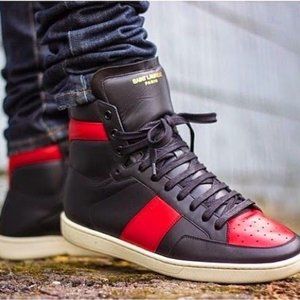 *RARE* Saint Laurent YSL Men's Red Black